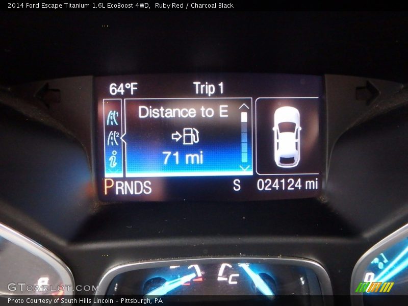 Ruby Red / Charcoal Black 2014 Ford Escape Titanium 1.6L EcoBoost 4WD