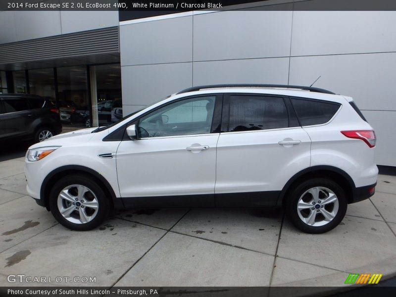 White Platinum / Charcoal Black 2014 Ford Escape SE 2.0L EcoBoost 4WD