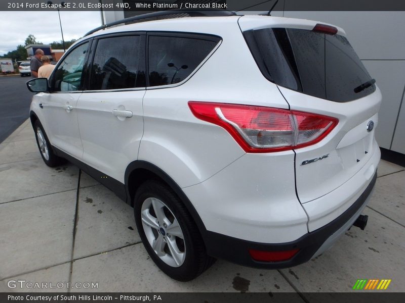 White Platinum / Charcoal Black 2014 Ford Escape SE 2.0L EcoBoost 4WD