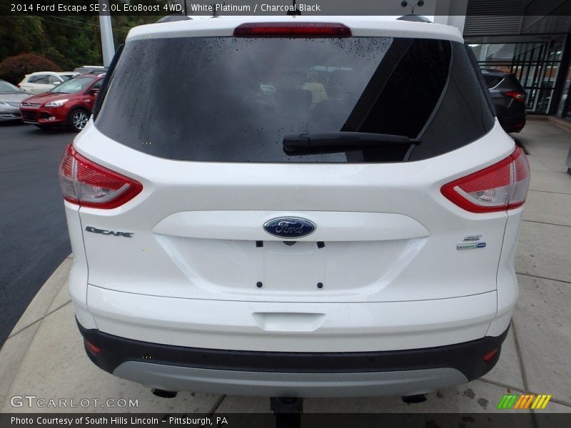 White Platinum / Charcoal Black 2014 Ford Escape SE 2.0L EcoBoost 4WD