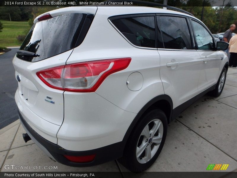 White Platinum / Charcoal Black 2014 Ford Escape SE 2.0L EcoBoost 4WD
