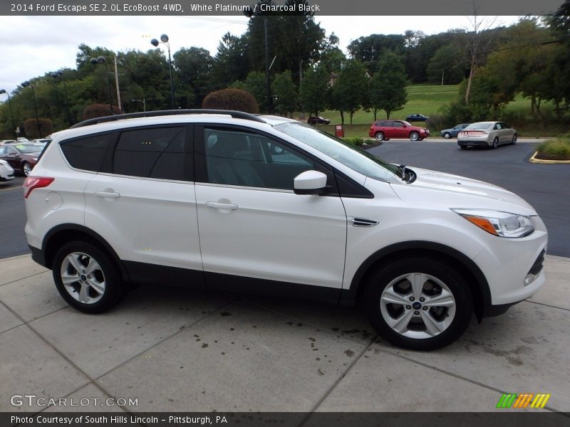 White Platinum / Charcoal Black 2014 Ford Escape SE 2.0L EcoBoost 4WD