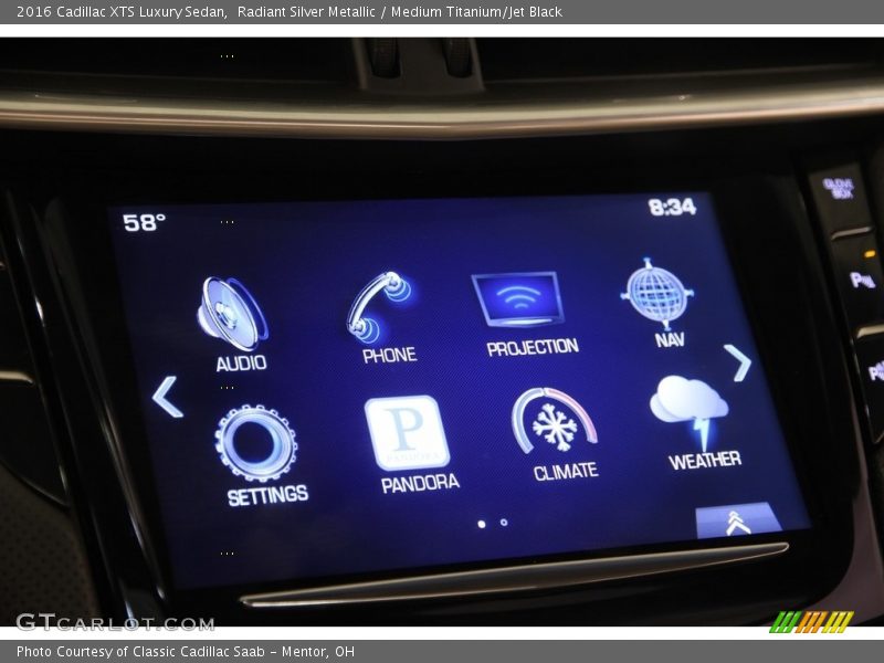 Radiant Silver Metallic / Medium Titanium/Jet Black 2016 Cadillac XTS Luxury Sedan