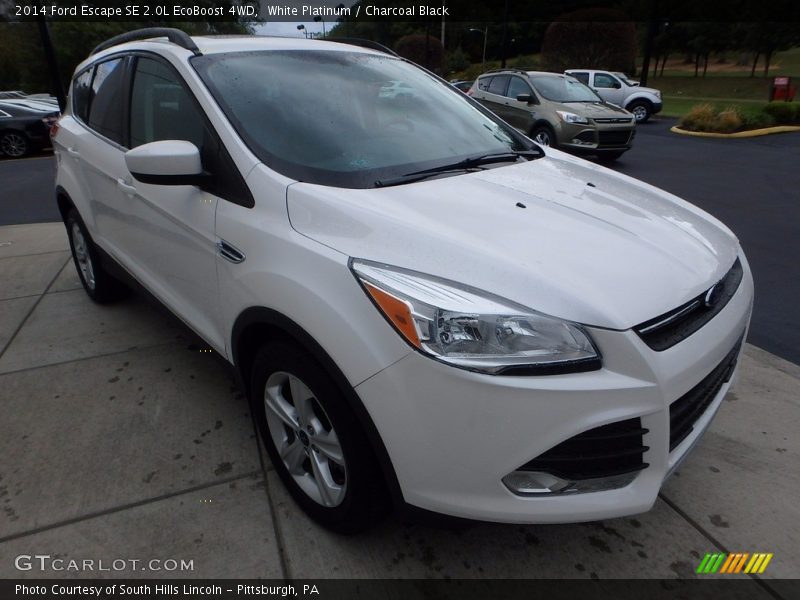 White Platinum / Charcoal Black 2014 Ford Escape SE 2.0L EcoBoost 4WD