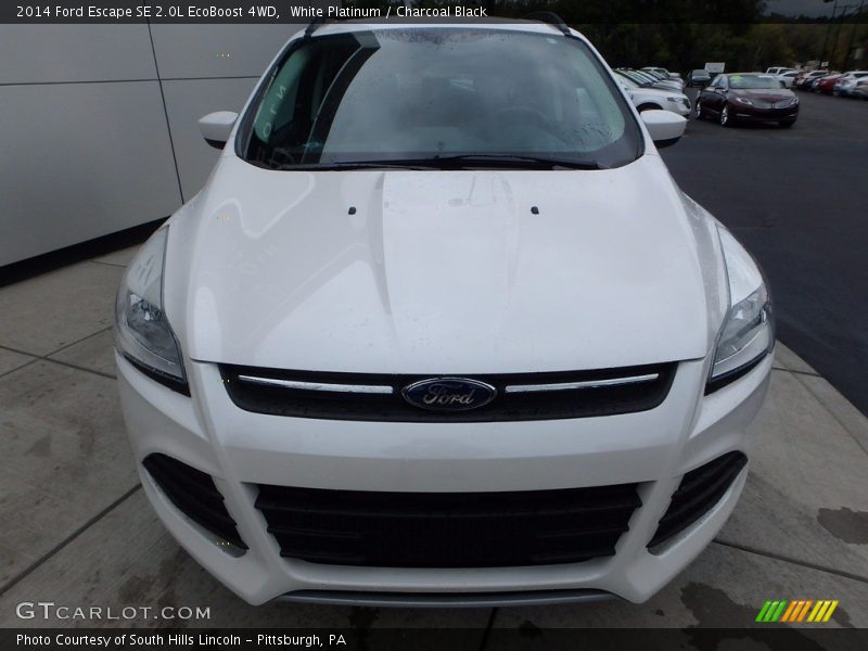 White Platinum / Charcoal Black 2014 Ford Escape SE 2.0L EcoBoost 4WD