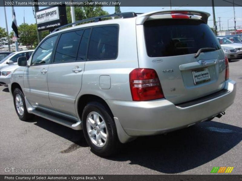 Millennium Silver Metallic / Ivory 2002 Toyota Highlander Limited