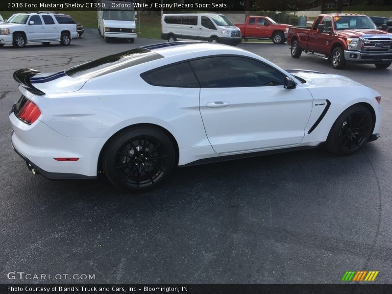 Oxford White / Ebony Recaro Sport Seats 2016 Ford Mustang Shelby GT350