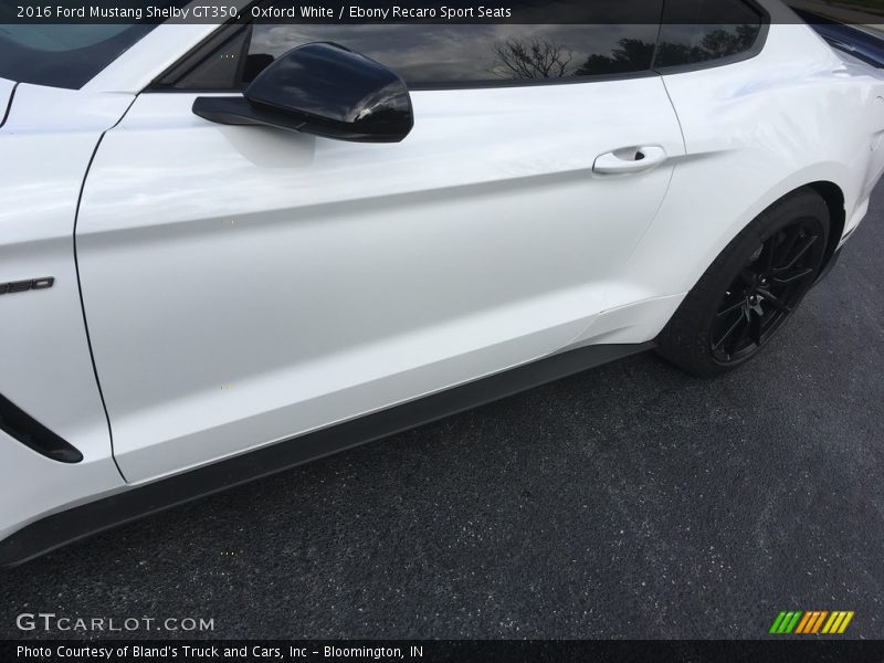Oxford White / Ebony Recaro Sport Seats 2016 Ford Mustang Shelby GT350