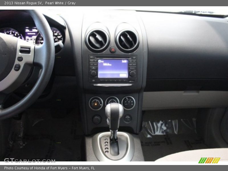 Pearl White / Gray 2013 Nissan Rogue SV
