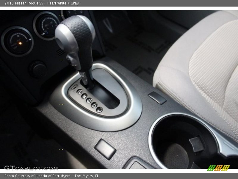 Pearl White / Gray 2013 Nissan Rogue SV