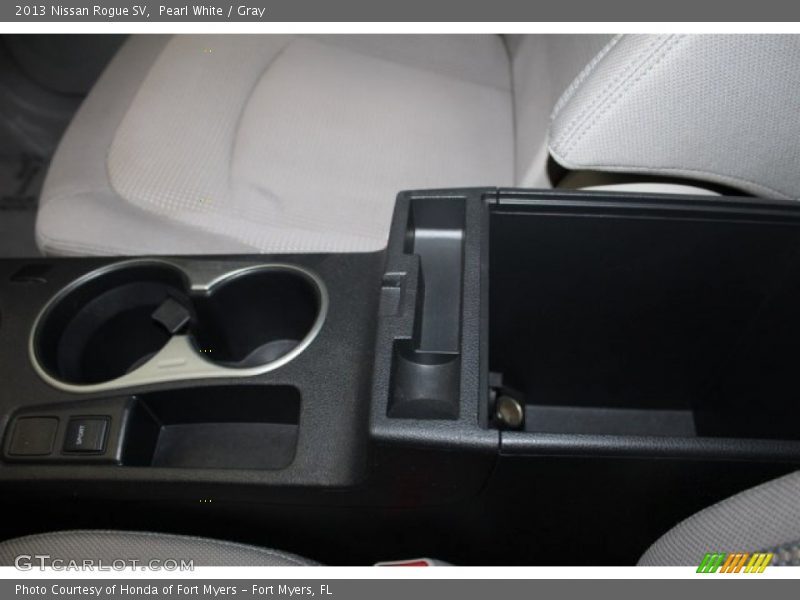 Pearl White / Gray 2013 Nissan Rogue SV
