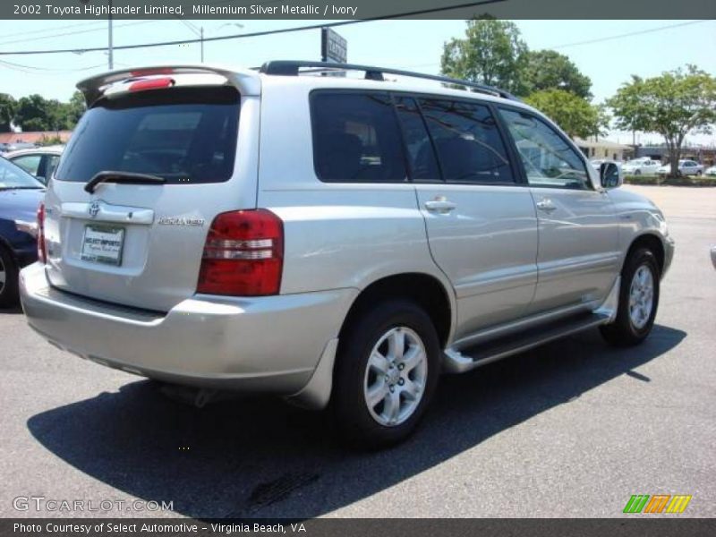 Millennium Silver Metallic / Ivory 2002 Toyota Highlander Limited