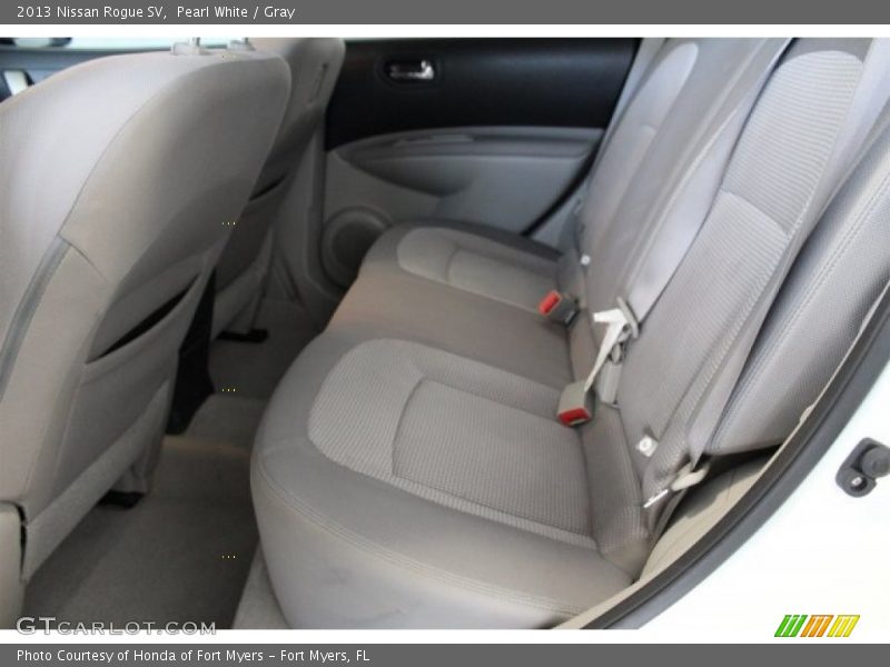 Pearl White / Gray 2013 Nissan Rogue SV