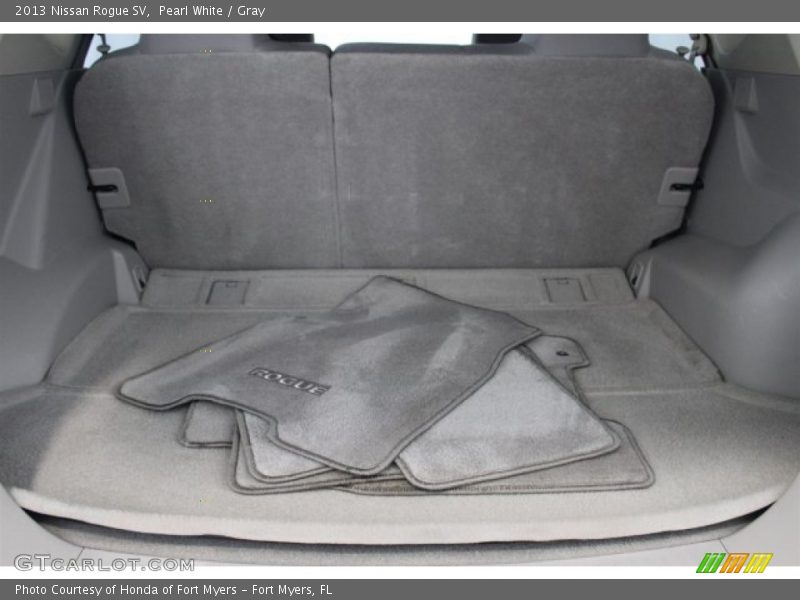 Pearl White / Gray 2013 Nissan Rogue SV