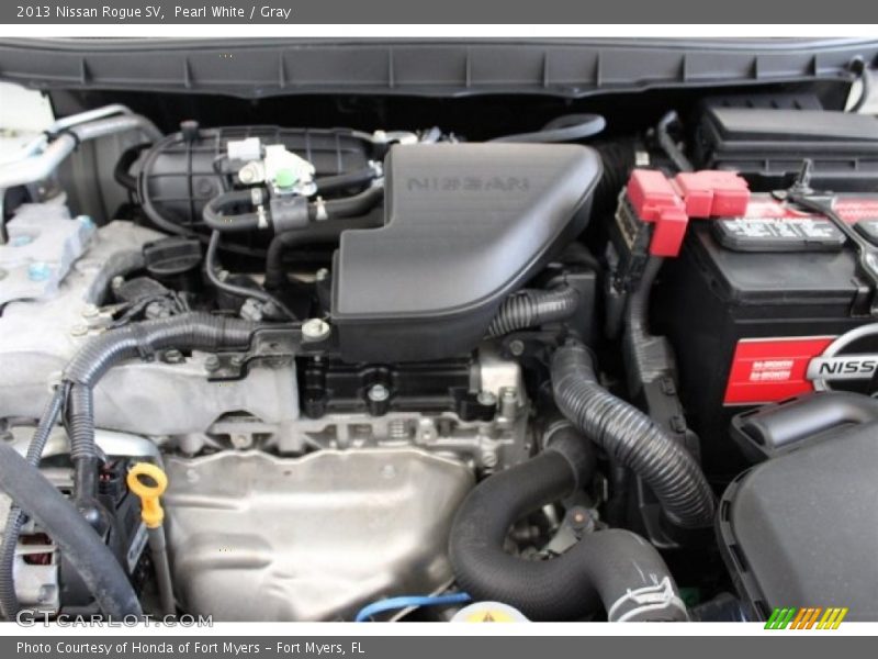 Pearl White / Gray 2013 Nissan Rogue SV