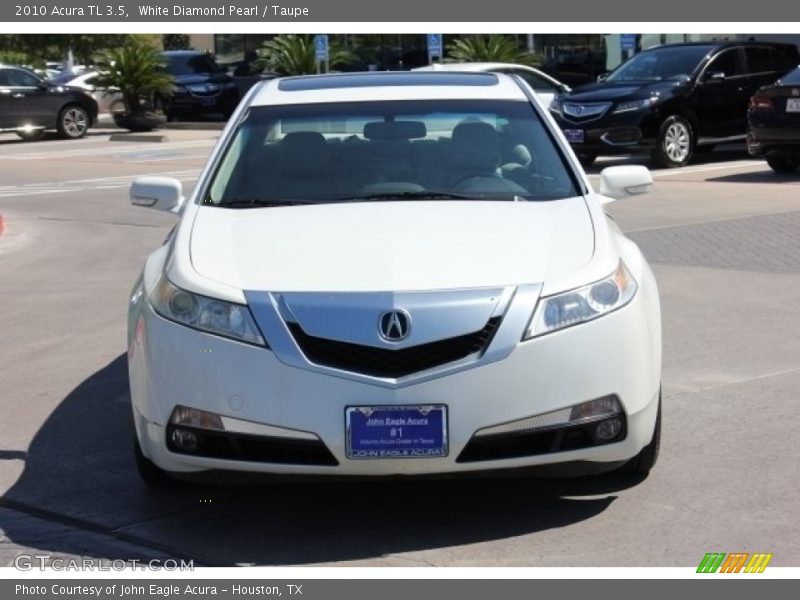 White Diamond Pearl / Taupe 2010 Acura TL 3.5