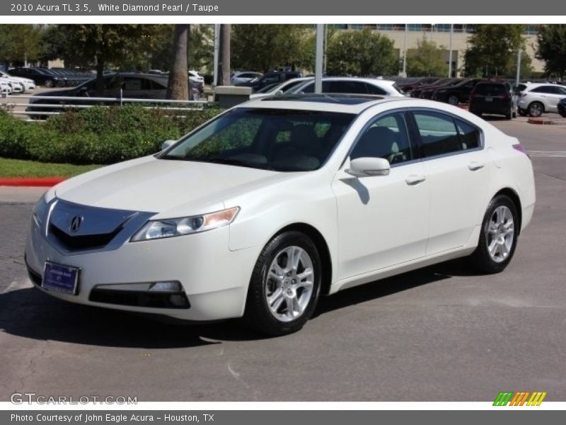 White Diamond Pearl / Taupe 2010 Acura TL 3.5