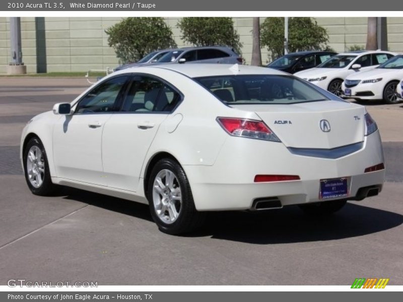 White Diamond Pearl / Taupe 2010 Acura TL 3.5