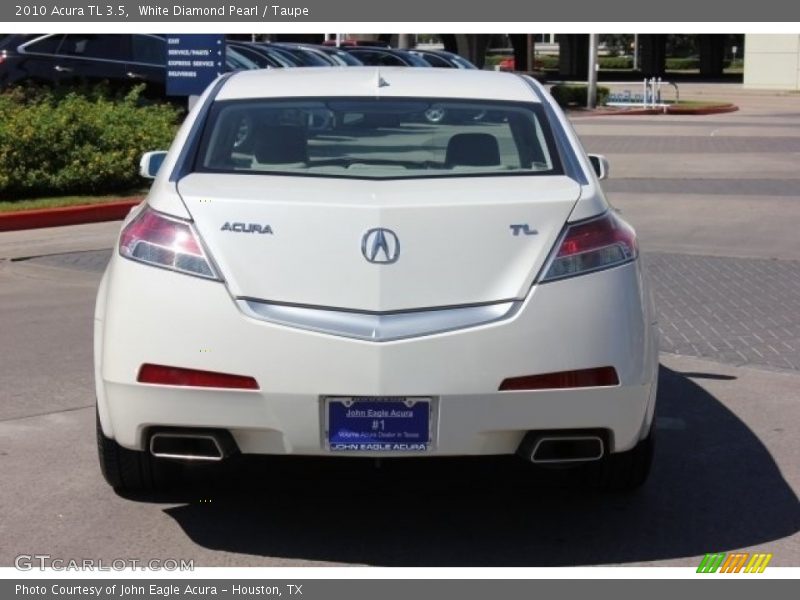 White Diamond Pearl / Taupe 2010 Acura TL 3.5