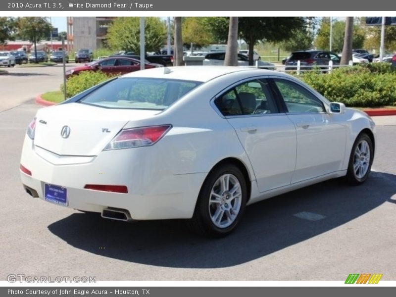 White Diamond Pearl / Taupe 2010 Acura TL 3.5