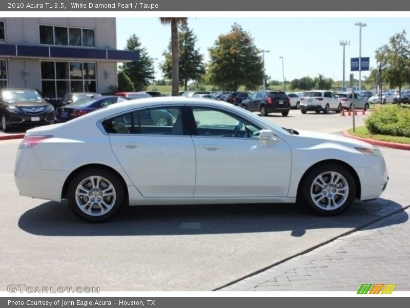White Diamond Pearl / Taupe 2010 Acura TL 3.5