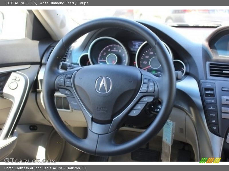 White Diamond Pearl / Taupe 2010 Acura TL 3.5