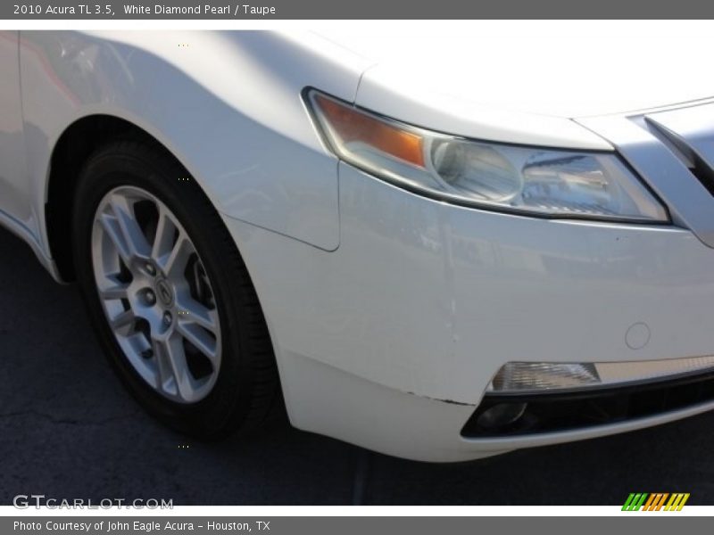 White Diamond Pearl / Taupe 2010 Acura TL 3.5