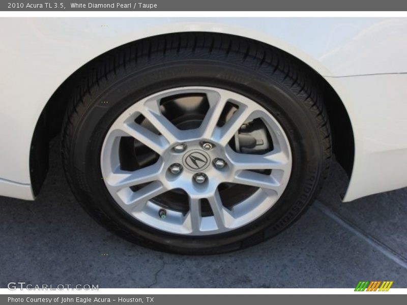 White Diamond Pearl / Taupe 2010 Acura TL 3.5