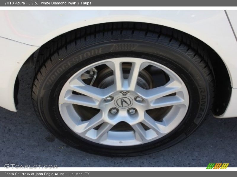 White Diamond Pearl / Taupe 2010 Acura TL 3.5