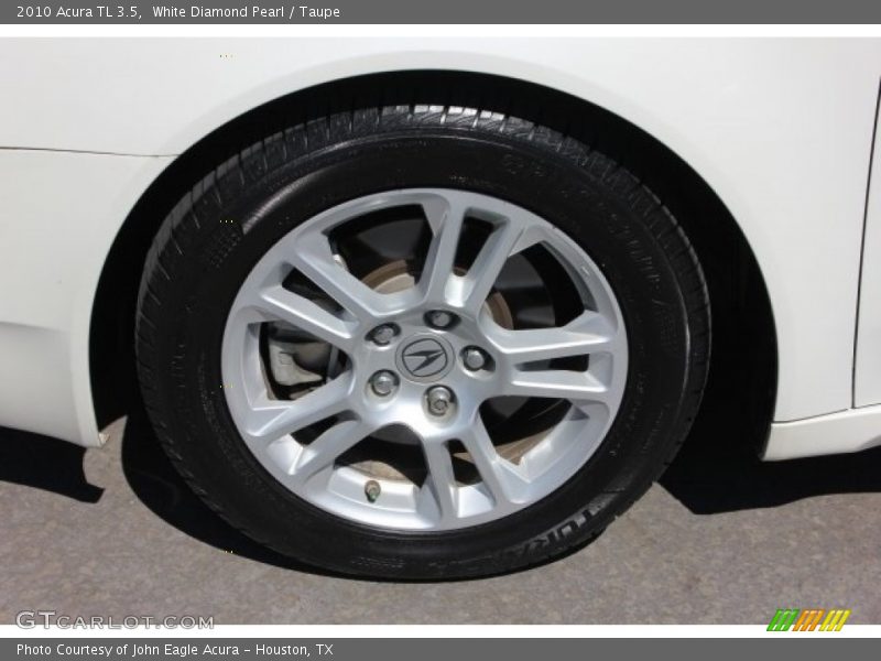 White Diamond Pearl / Taupe 2010 Acura TL 3.5