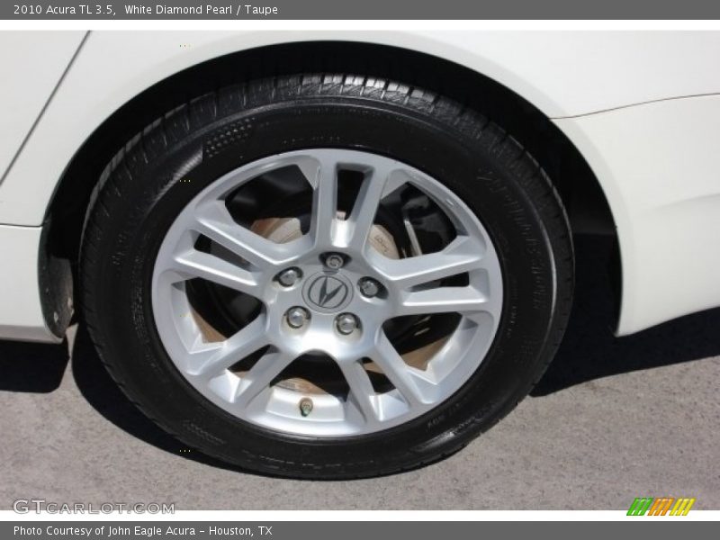 White Diamond Pearl / Taupe 2010 Acura TL 3.5
