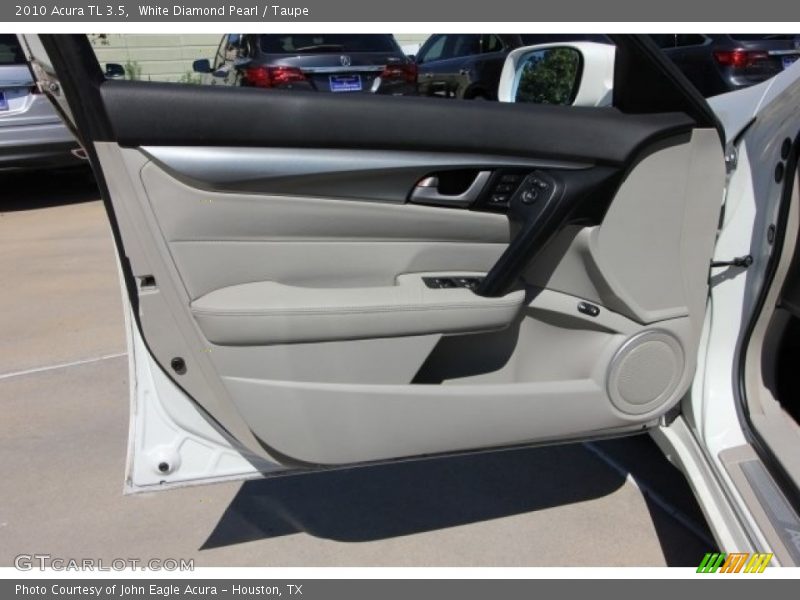 White Diamond Pearl / Taupe 2010 Acura TL 3.5