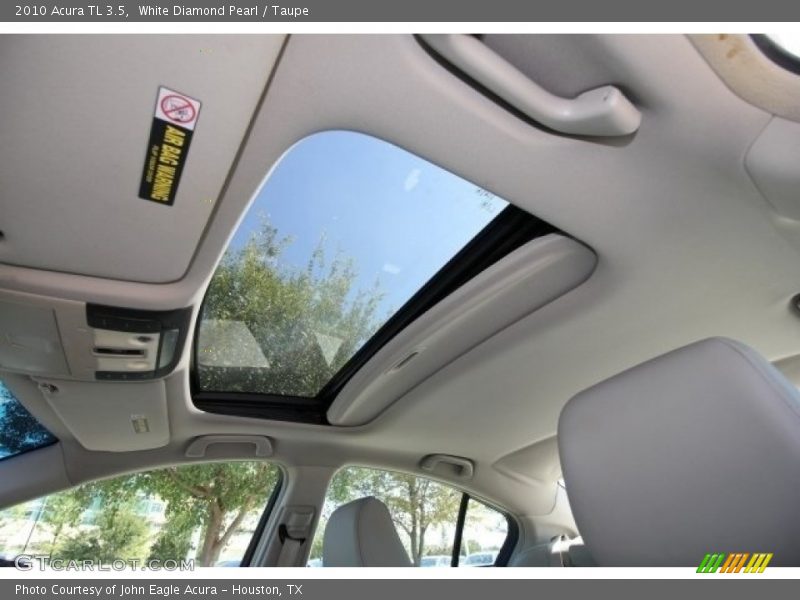 White Diamond Pearl / Taupe 2010 Acura TL 3.5