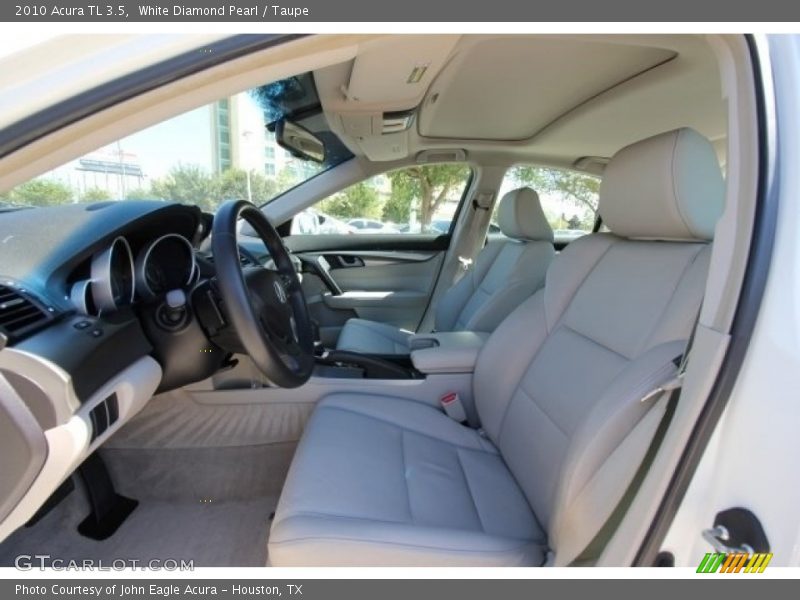 White Diamond Pearl / Taupe 2010 Acura TL 3.5