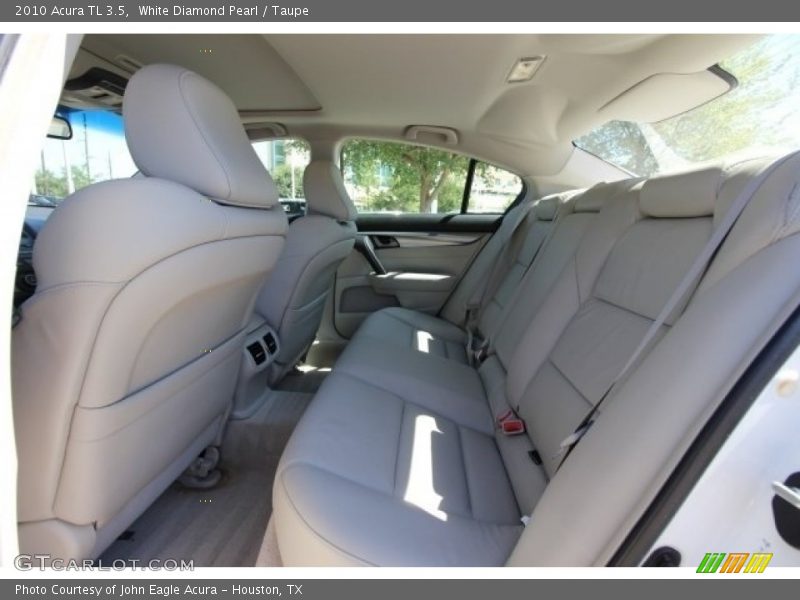 White Diamond Pearl / Taupe 2010 Acura TL 3.5
