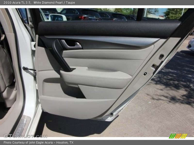 White Diamond Pearl / Taupe 2010 Acura TL 3.5