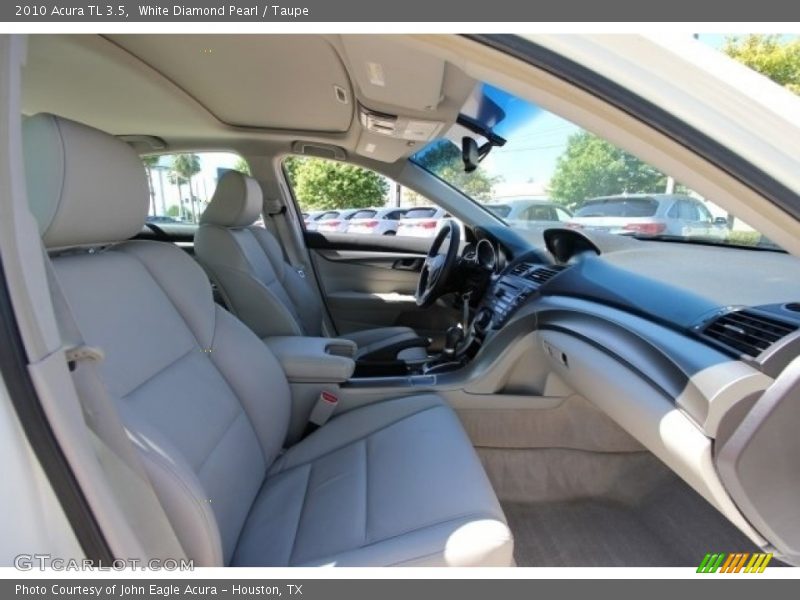 White Diamond Pearl / Taupe 2010 Acura TL 3.5