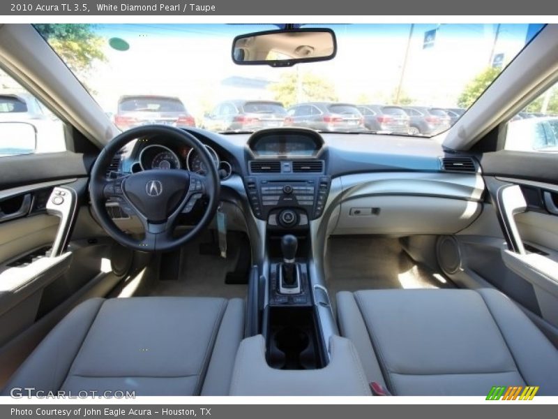 White Diamond Pearl / Taupe 2010 Acura TL 3.5