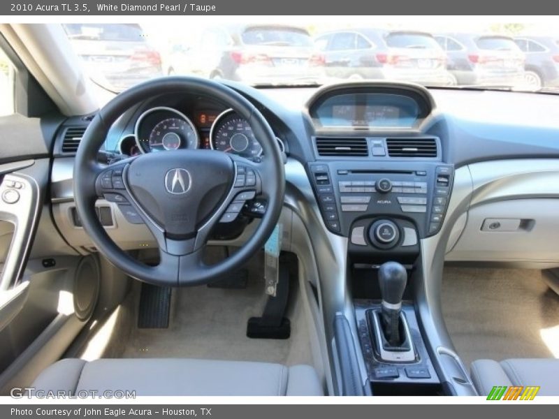 White Diamond Pearl / Taupe 2010 Acura TL 3.5