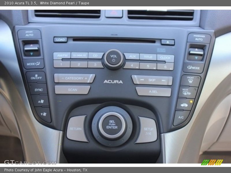 White Diamond Pearl / Taupe 2010 Acura TL 3.5