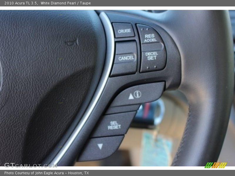 White Diamond Pearl / Taupe 2010 Acura TL 3.5