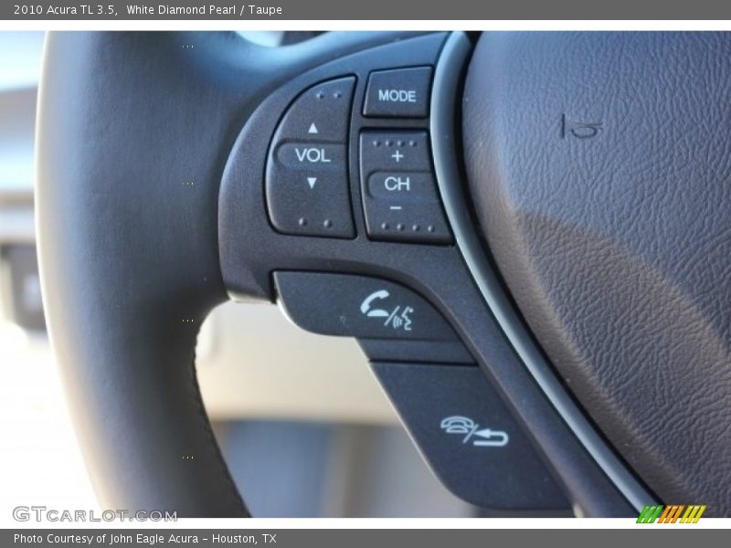 White Diamond Pearl / Taupe 2010 Acura TL 3.5