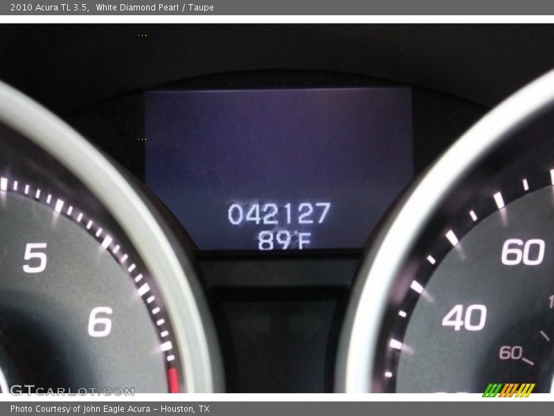 White Diamond Pearl / Taupe 2010 Acura TL 3.5