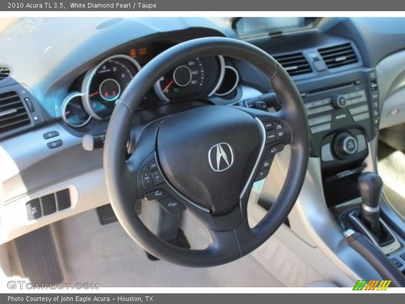 White Diamond Pearl / Taupe 2010 Acura TL 3.5