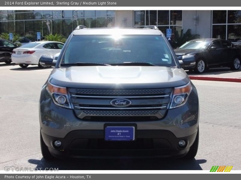 Sterling Gray / Medium Light Stone 2014 Ford Explorer Limited