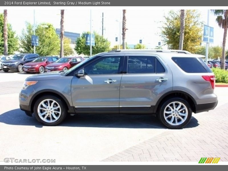 Sterling Gray / Medium Light Stone 2014 Ford Explorer Limited