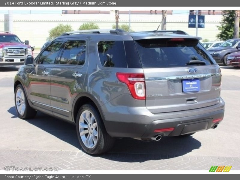 Sterling Gray / Medium Light Stone 2014 Ford Explorer Limited