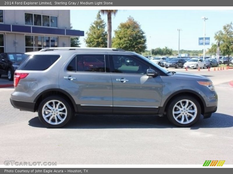 Sterling Gray / Medium Light Stone 2014 Ford Explorer Limited