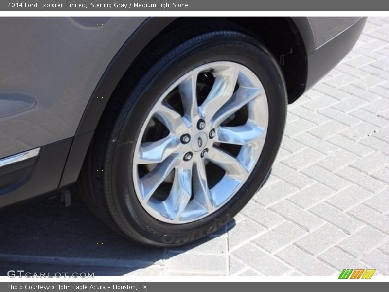 Sterling Gray / Medium Light Stone 2014 Ford Explorer Limited