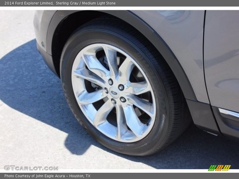 Sterling Gray / Medium Light Stone 2014 Ford Explorer Limited